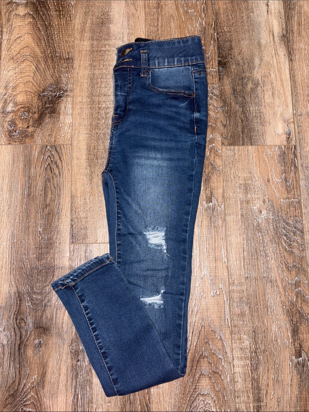 Wax Jean Dark Blue Skinny Jeans